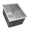 Nantucket Sinks 15" W x 18" L x 10" H, 304 Stainless Steel SR1815